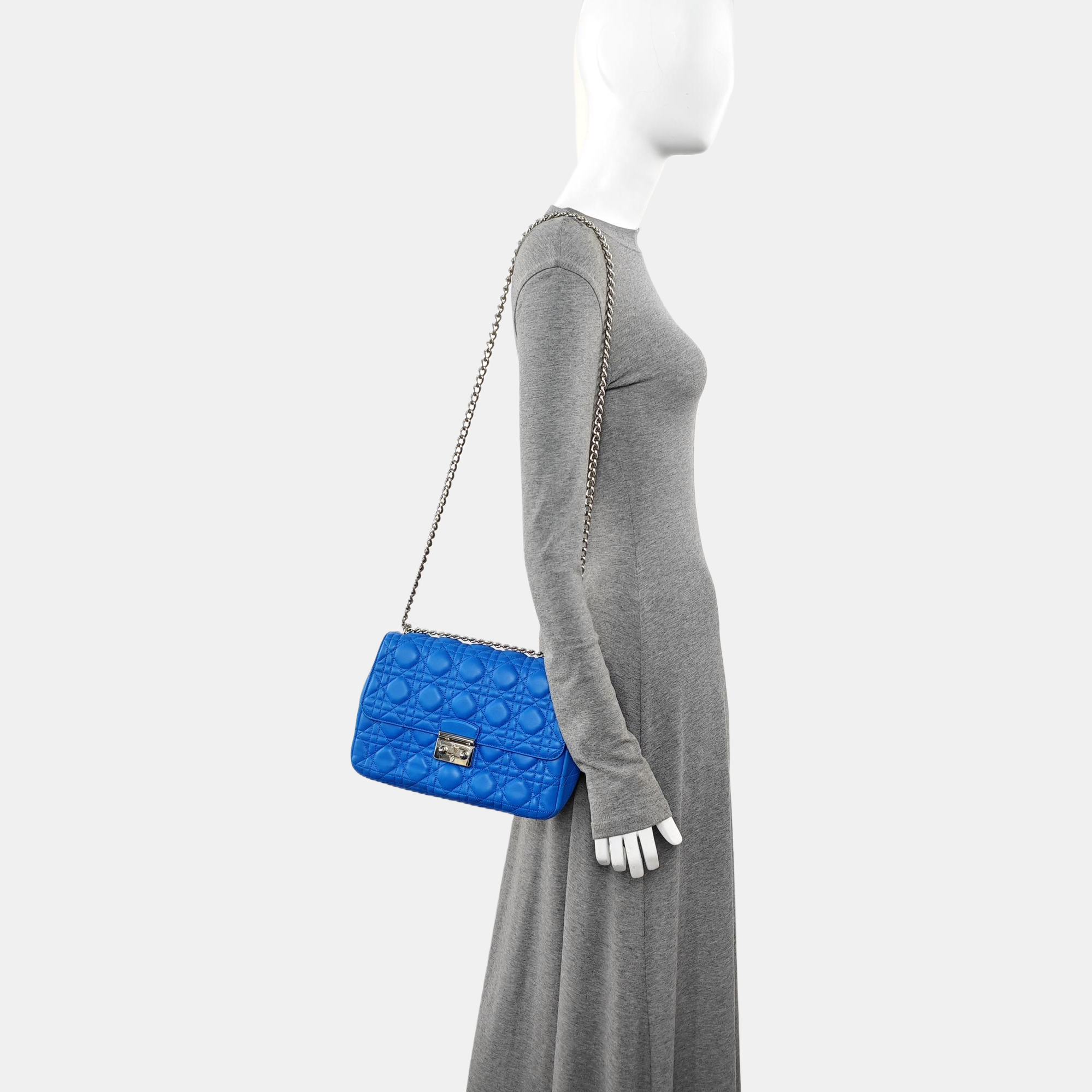 Miss Dior Cannage Lambskin Blue