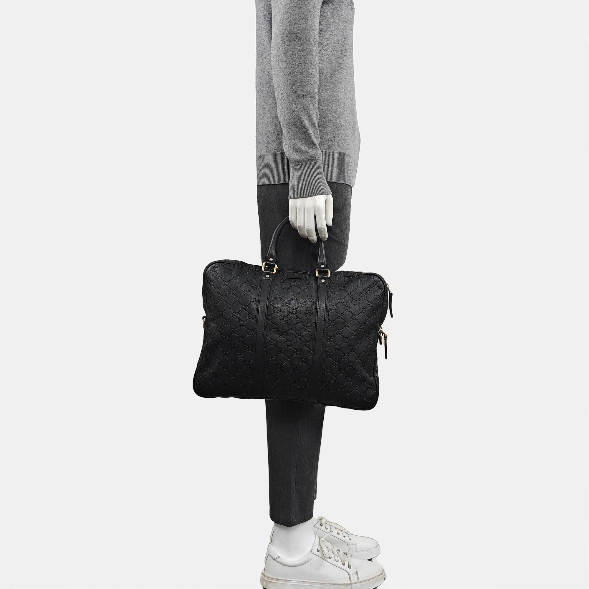 Signature Monogram Calfskin Black