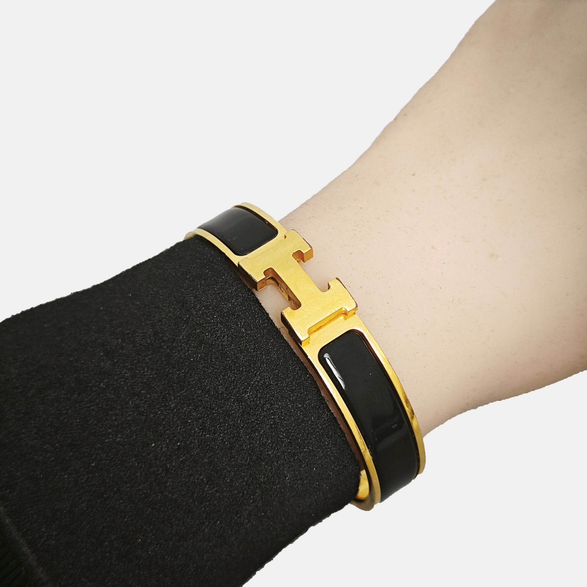 Clic H Metal Gold Bangle
