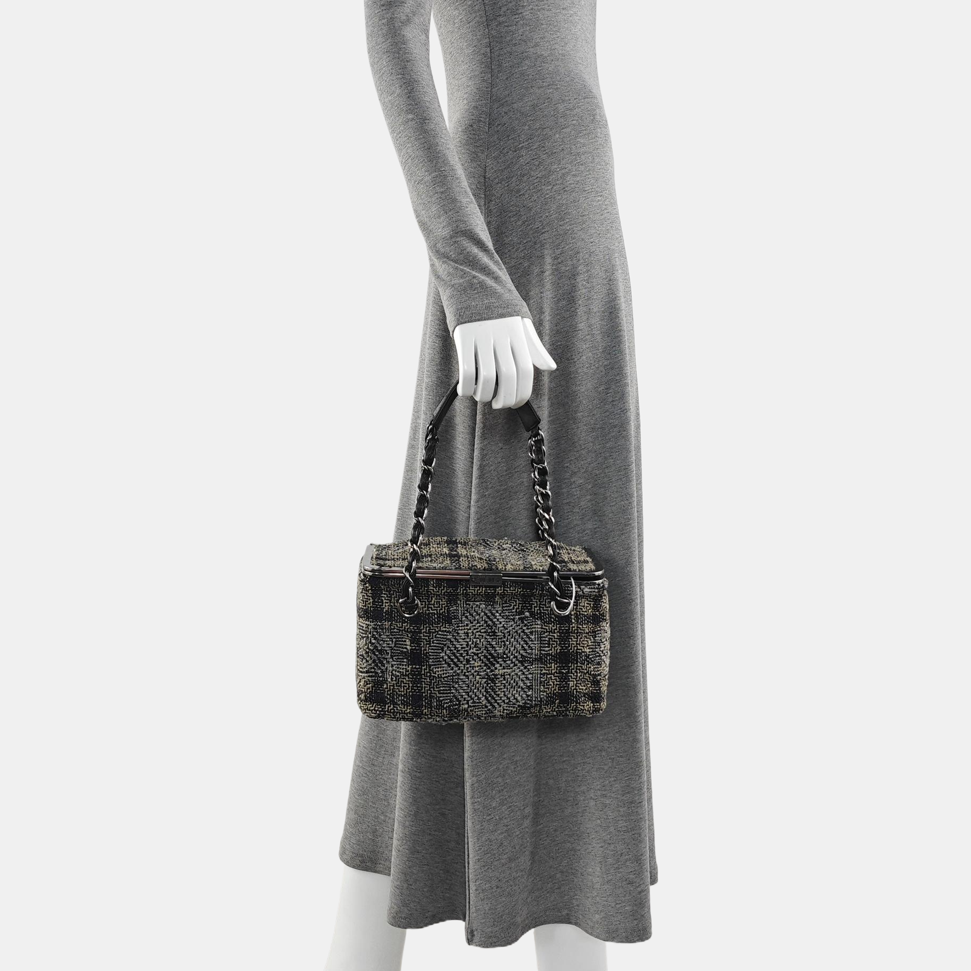 Fabric Top Handle Bag Multicolor