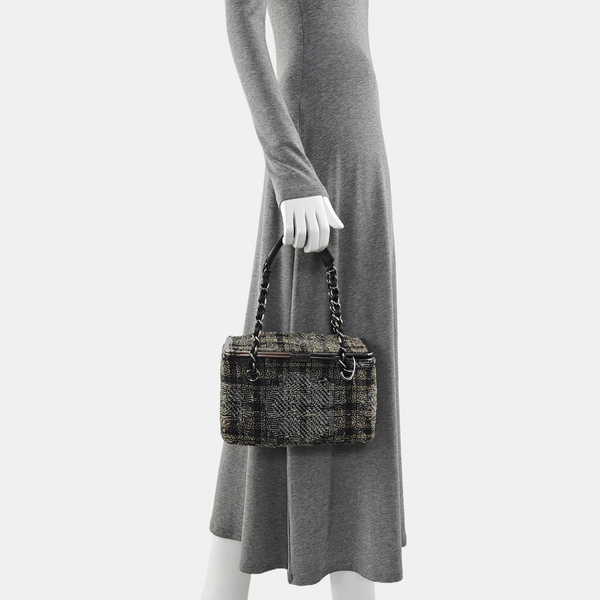 Fabric Top Handle Bag Multicolor