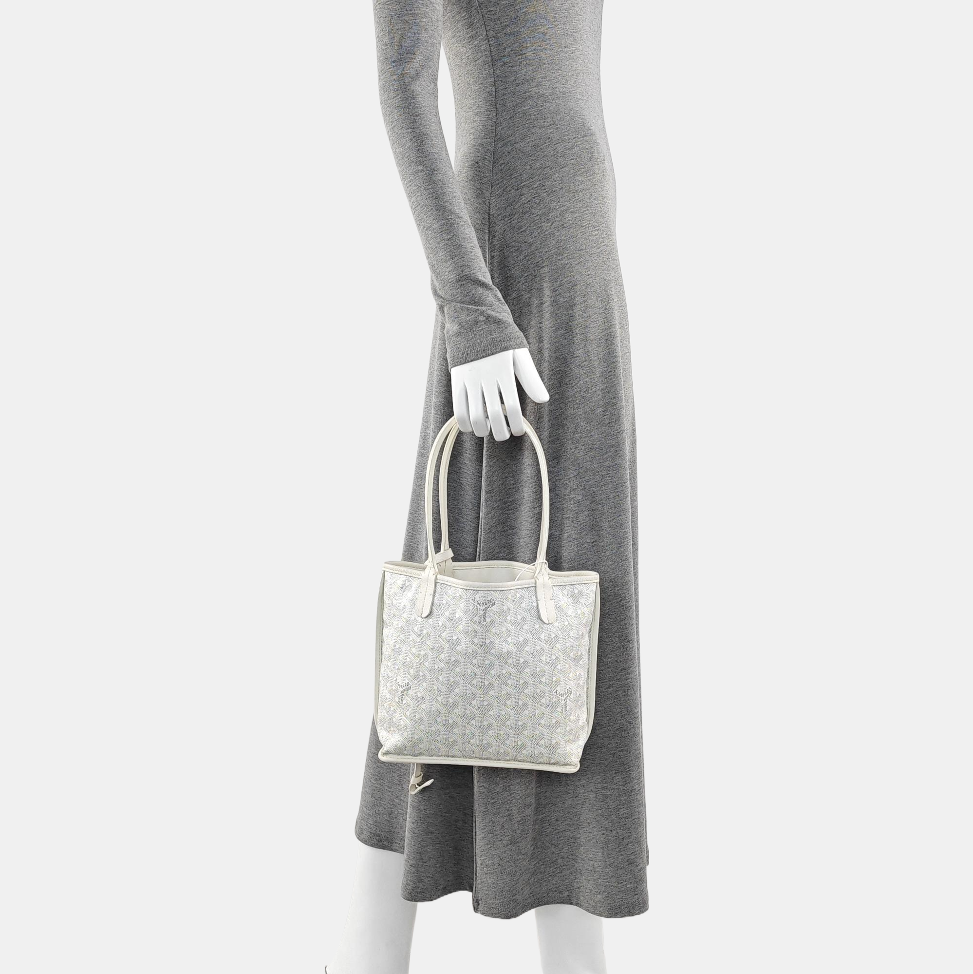 Anjou Mini Coated Canvas White