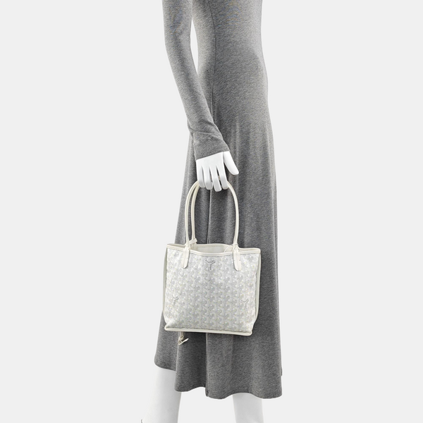 Anjou Mini Coated Canvas White