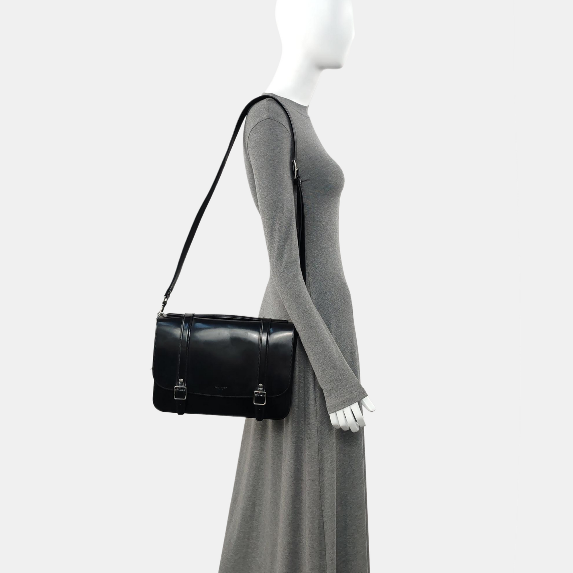 SCHOOLBAG Calfskin Black