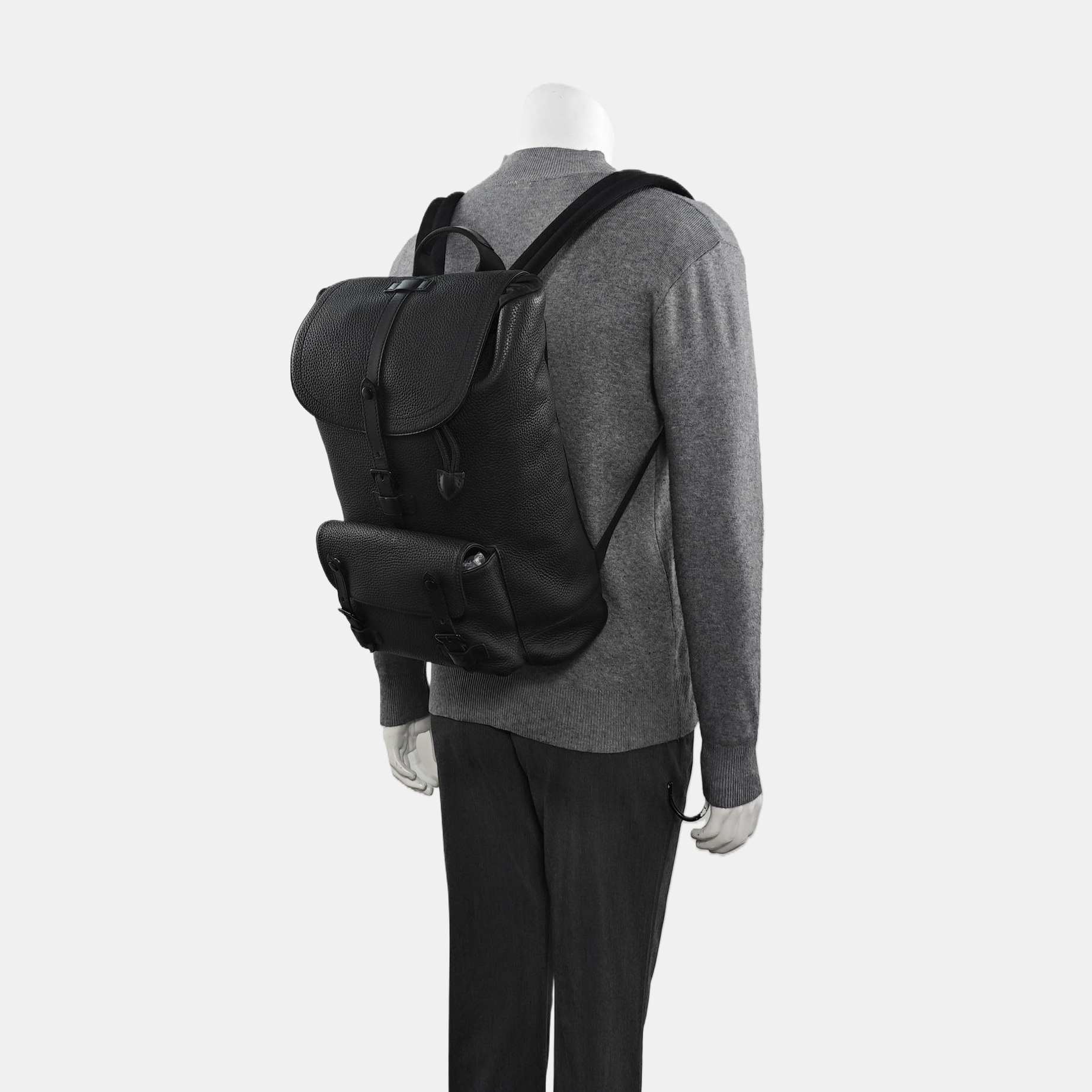CHRISTOPHER PM Calfskin Black