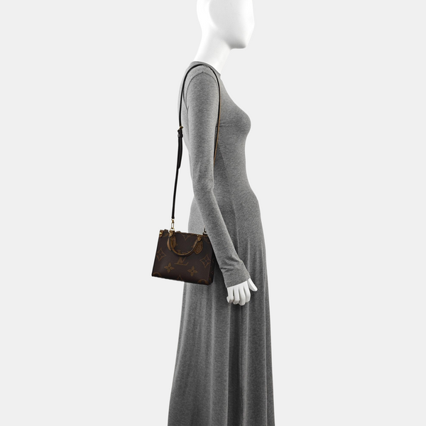 ONTHEGO BB Monogram Coated Canvas Brown