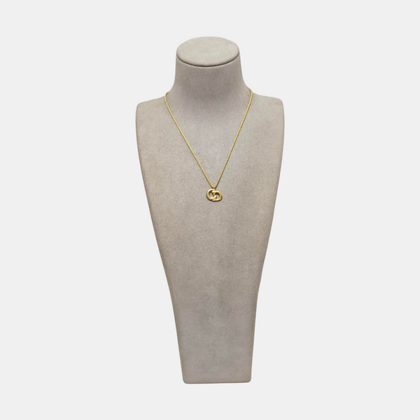 Petit CD Metal Gold Necklace