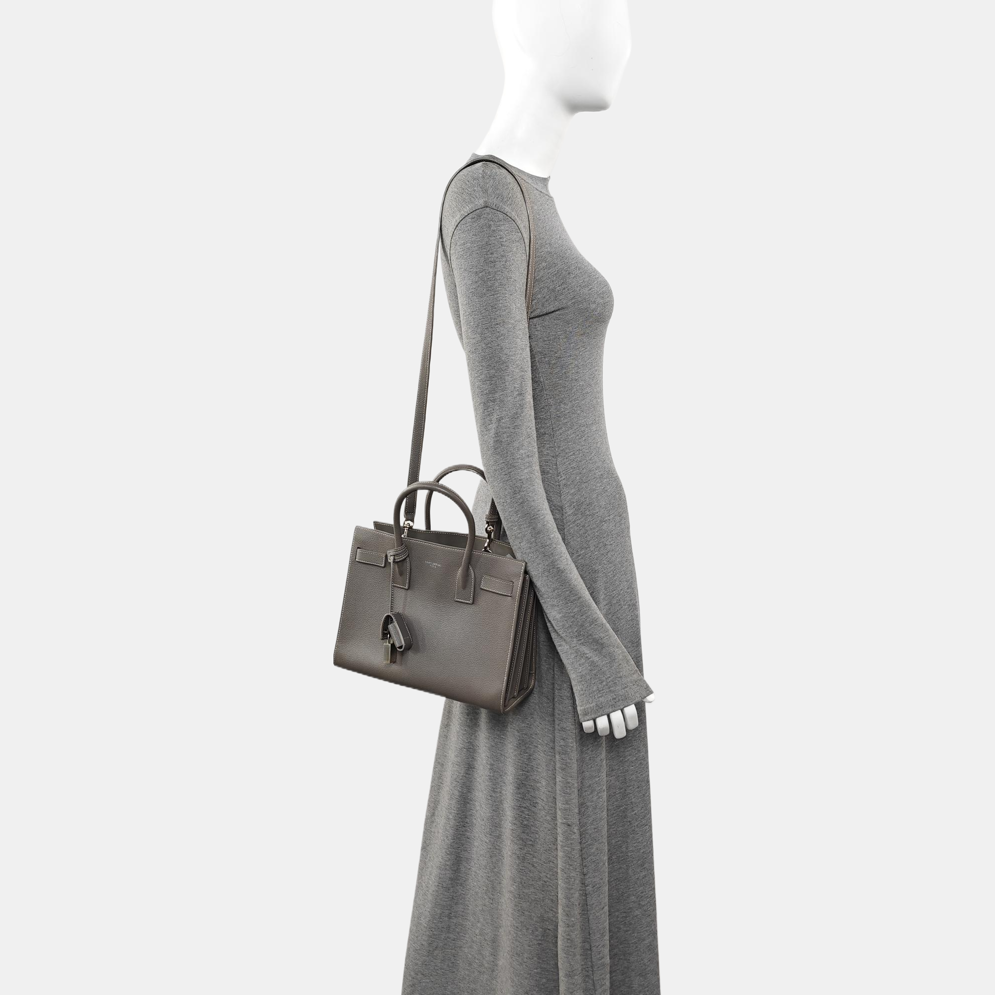 SAC DE JOUR Mini Calfskin Gray