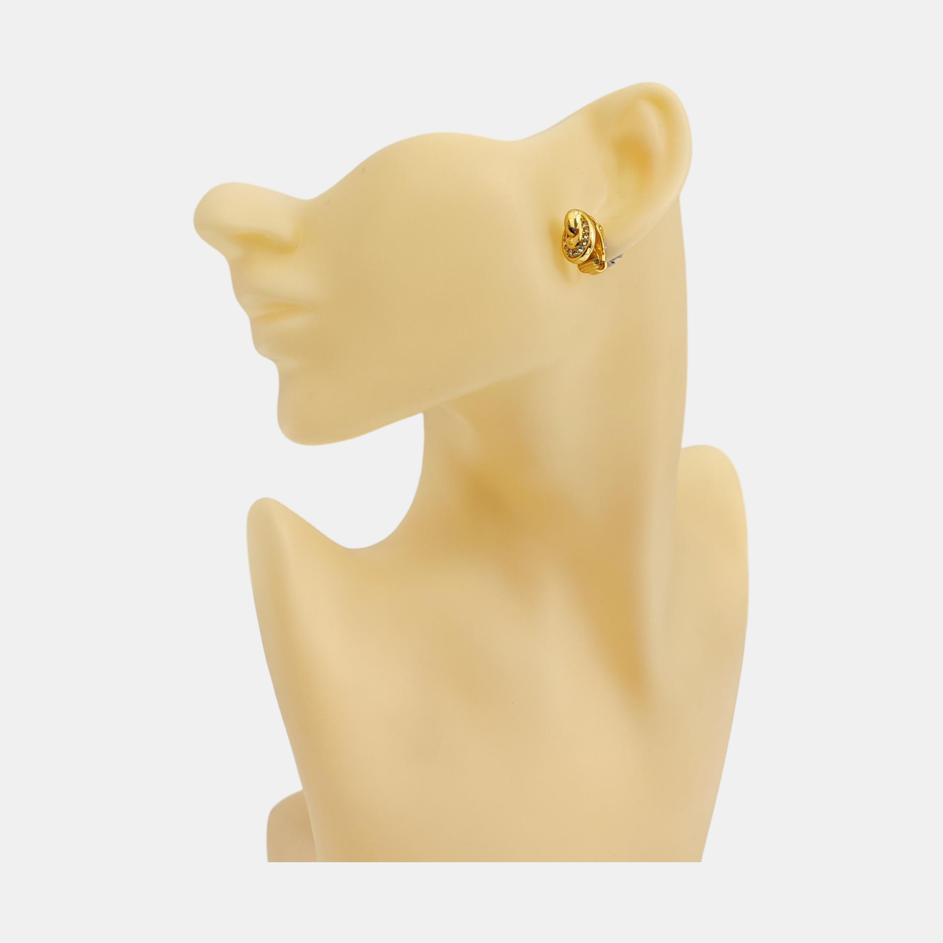 Metal Gold Clip On Earrings