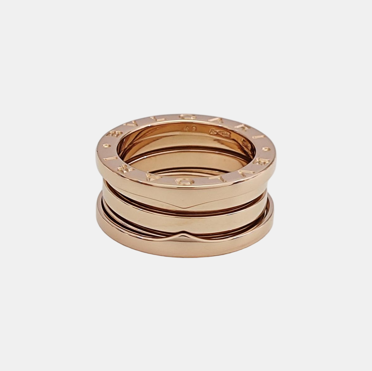 B.ZERO1 18k Rose Gold Ring EU 49