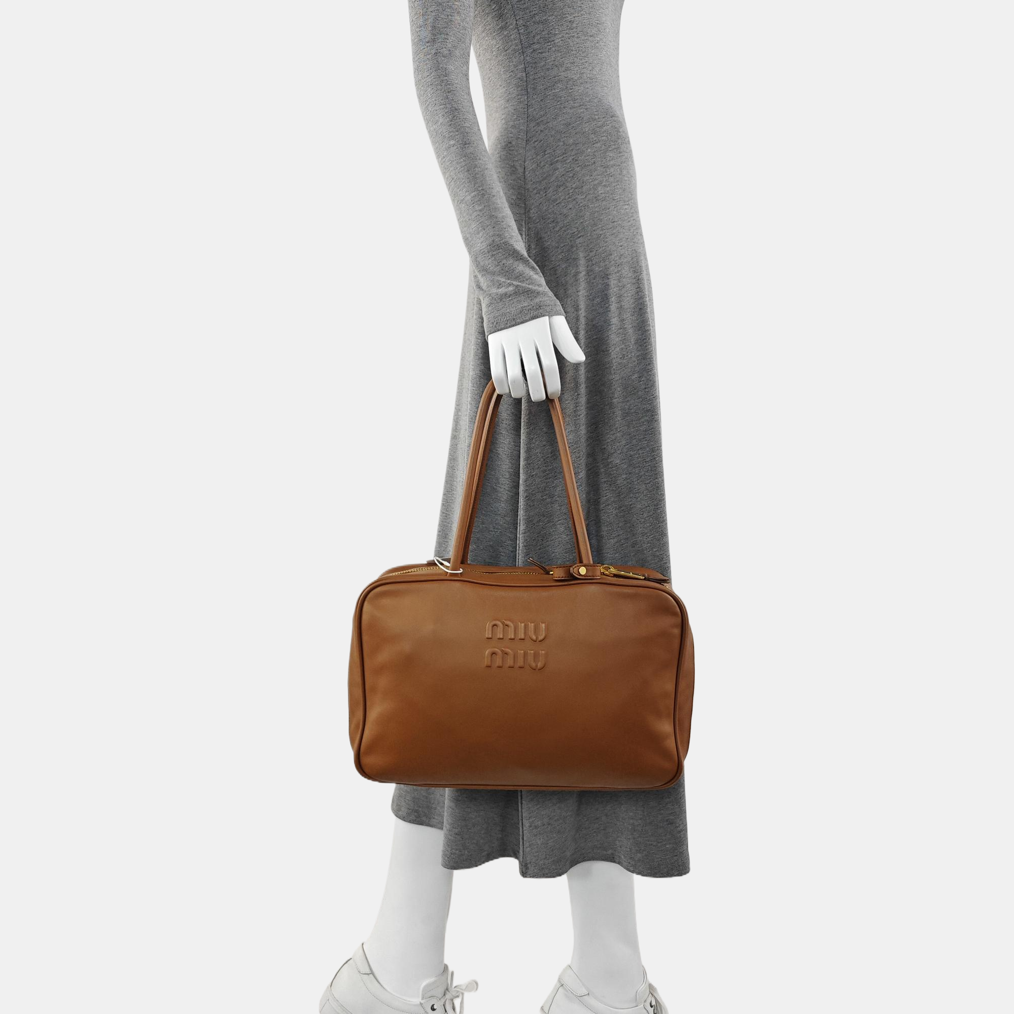 Beau Large Calfskin Brown
