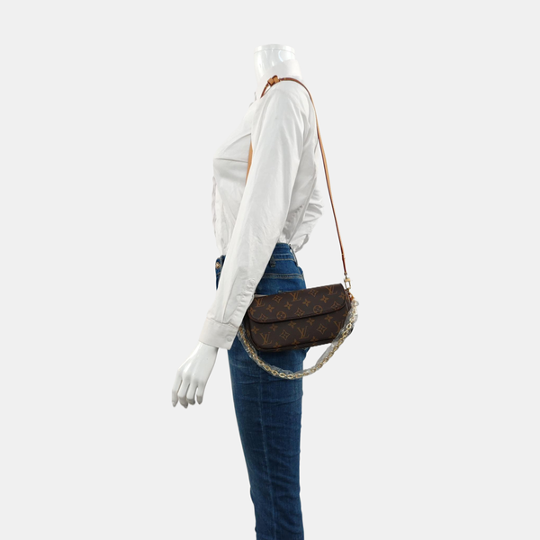 IVY Monogram Coated Canvas Brown