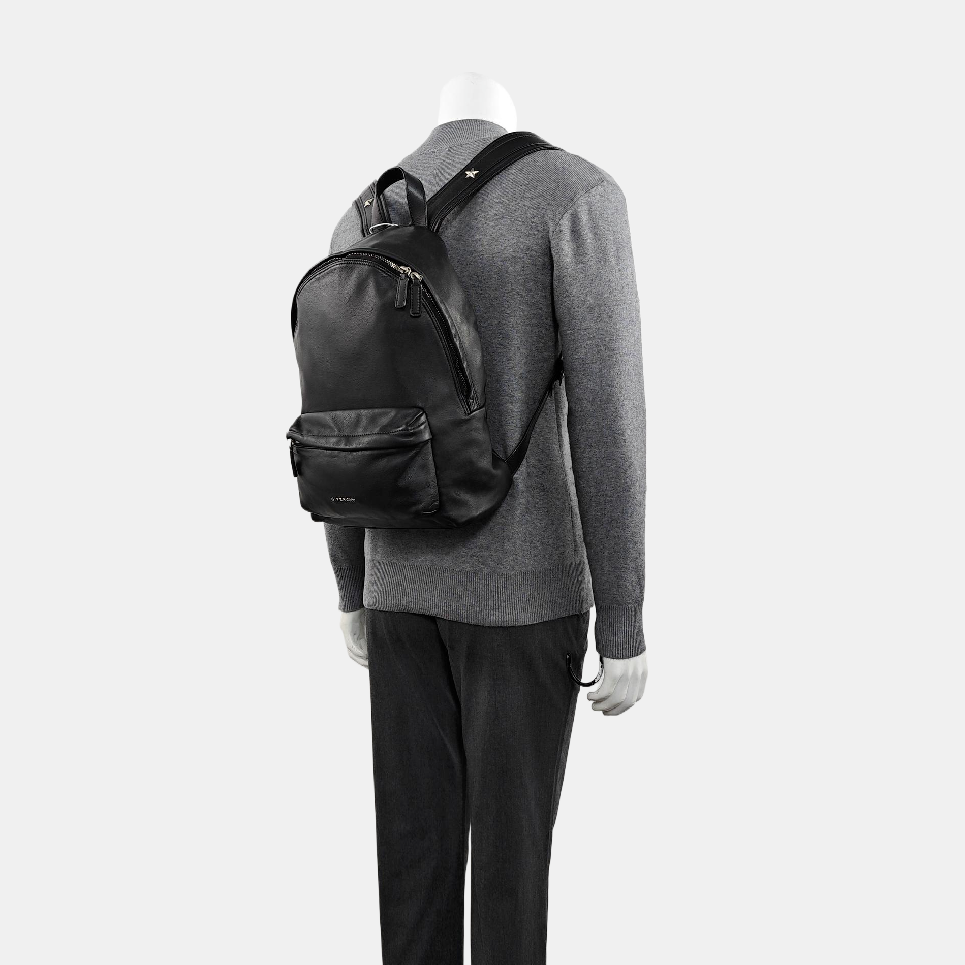 Calfskin Backpack Black