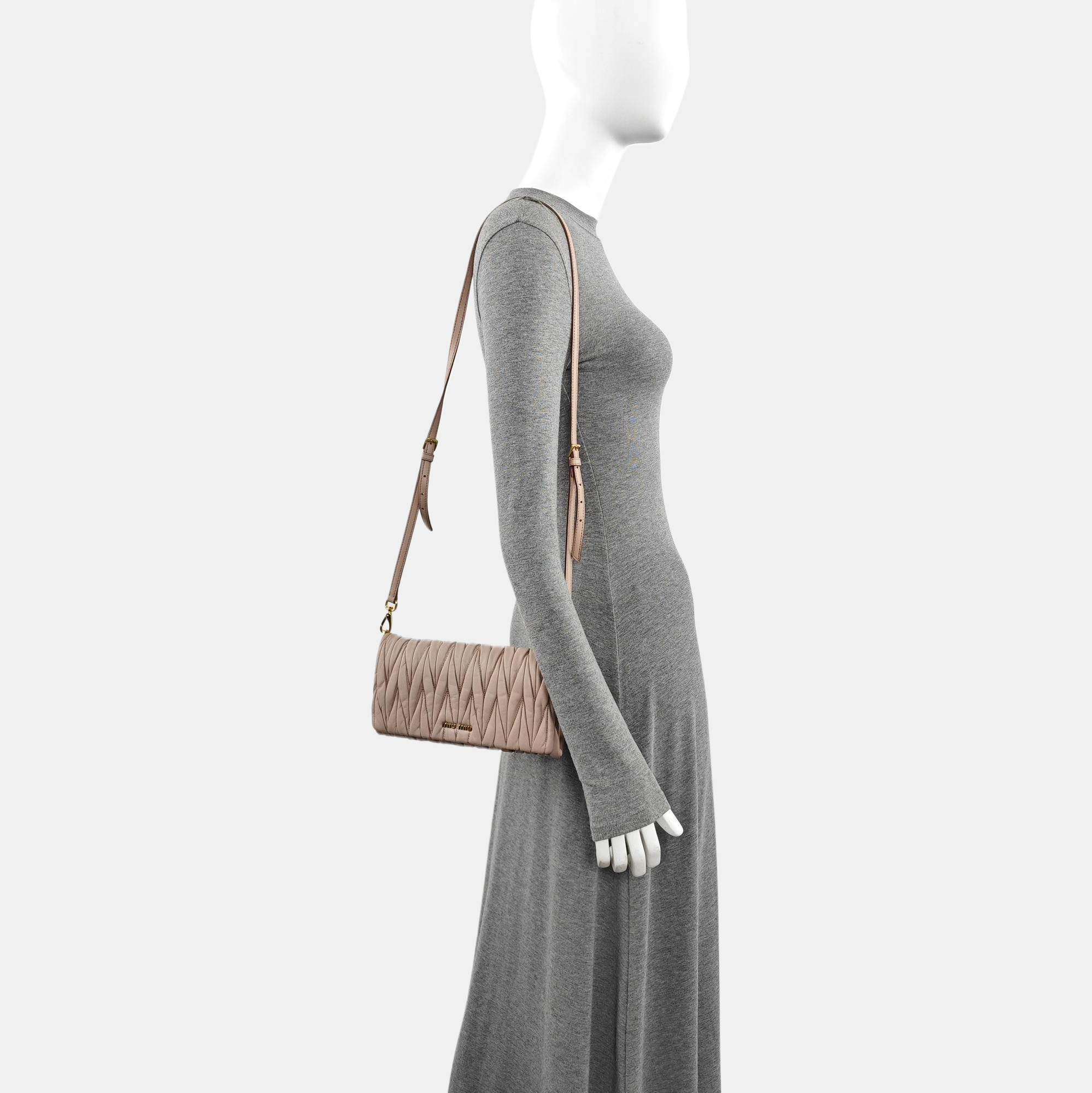 Quilted Lambskin Shoulder Bag Pink