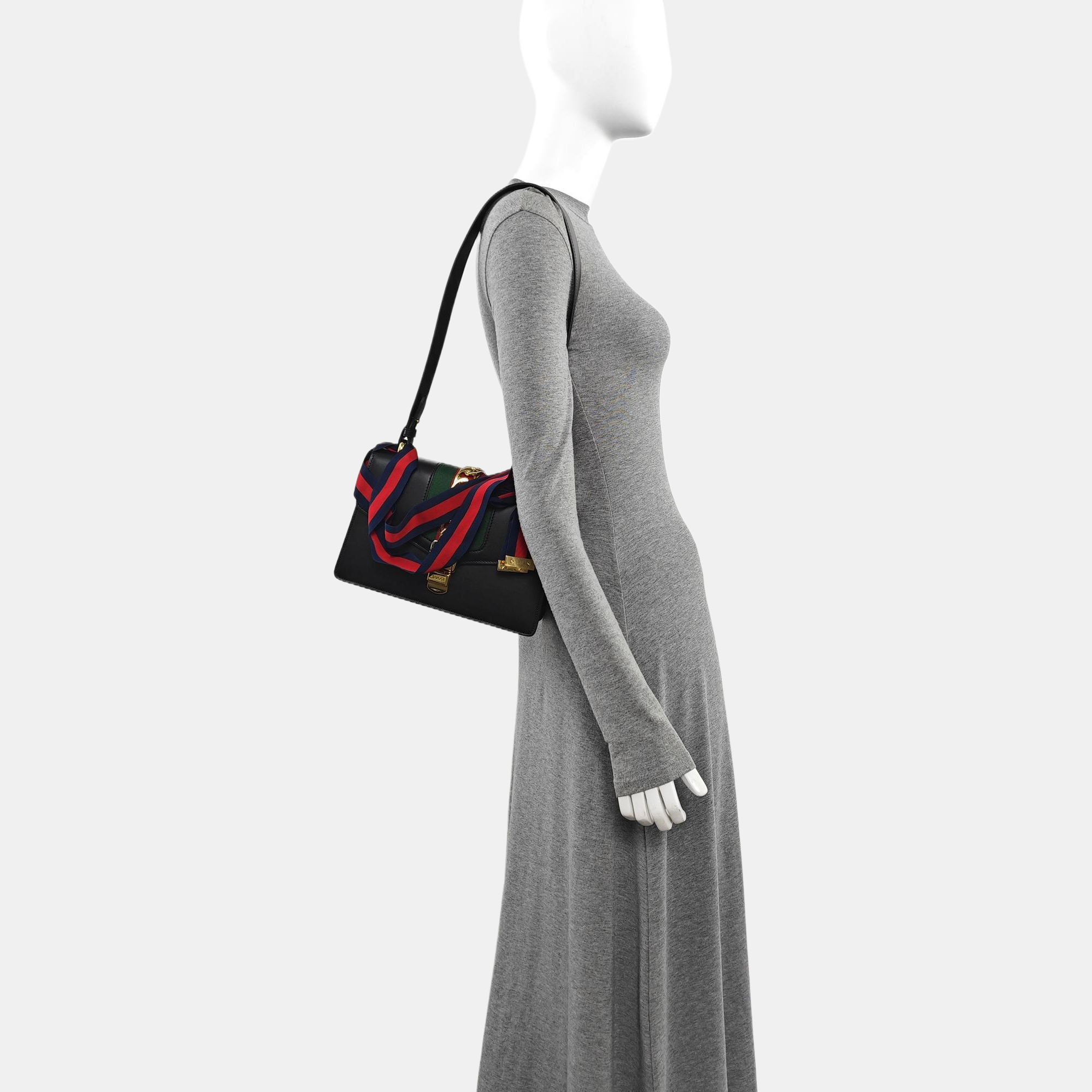 Sylvie Small Calfskin Black