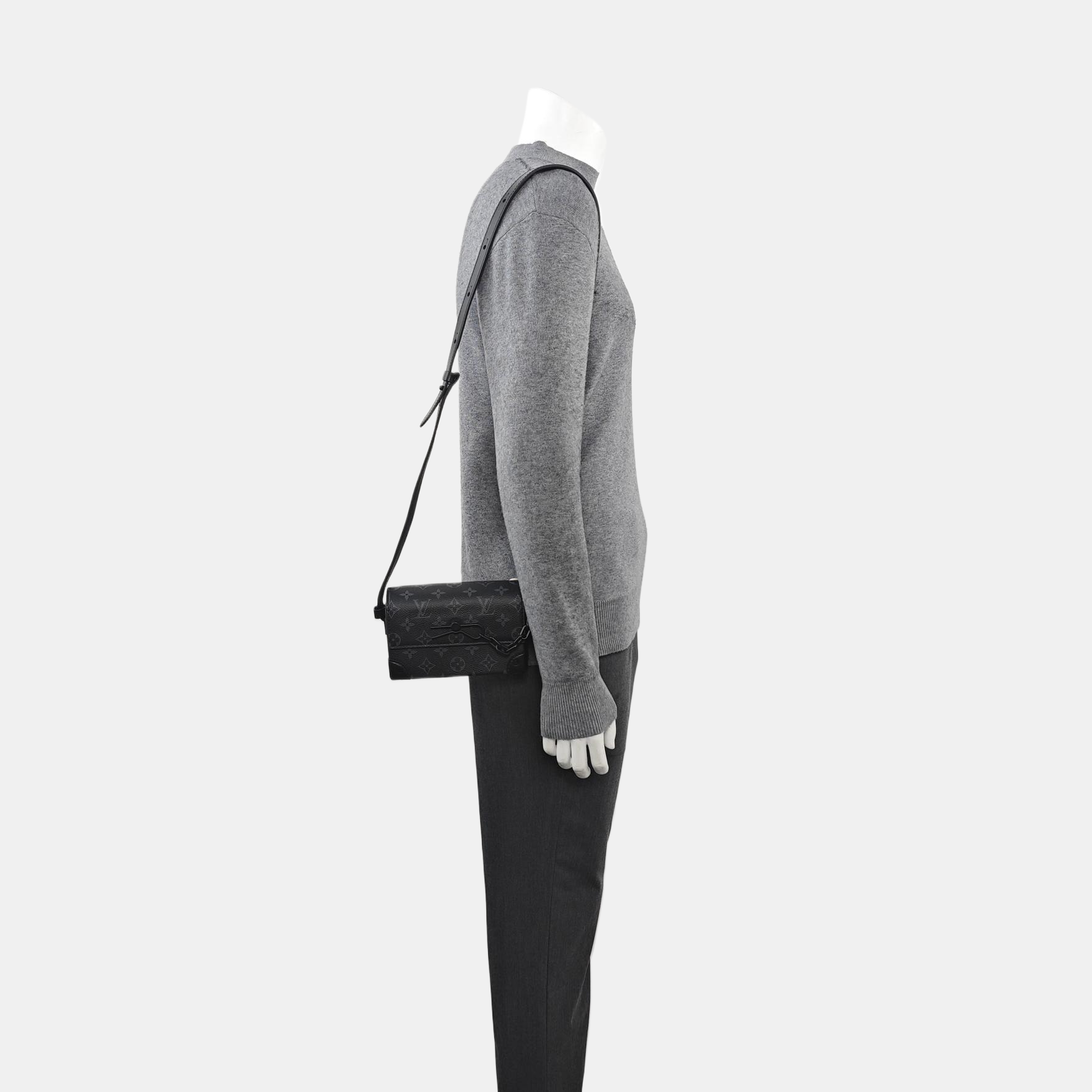 STEAMER Mini Monogram Coated Canvas Black