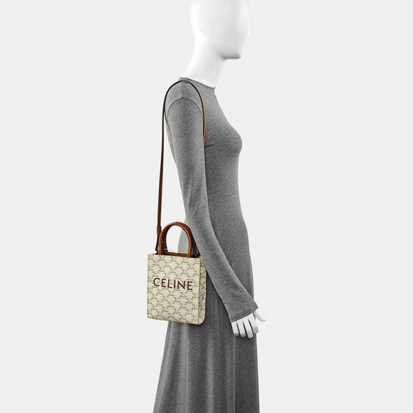 CABAS CELINE Mini Coated Canvas White