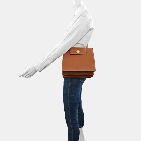 BVLGARI BVLGARI Calfskin Brown