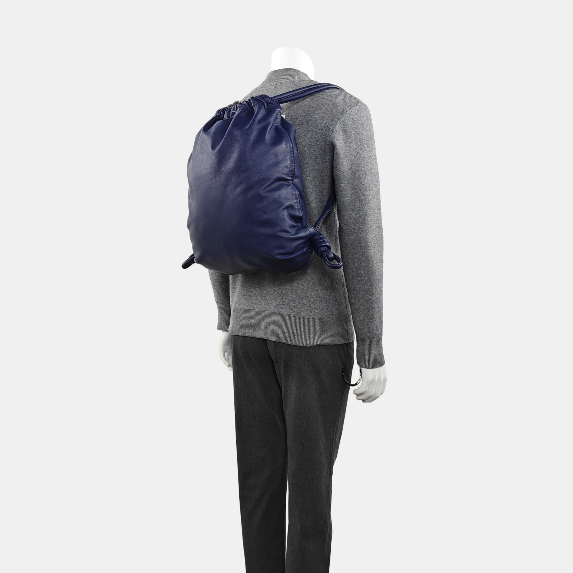 Calfskin Backpack Blue
