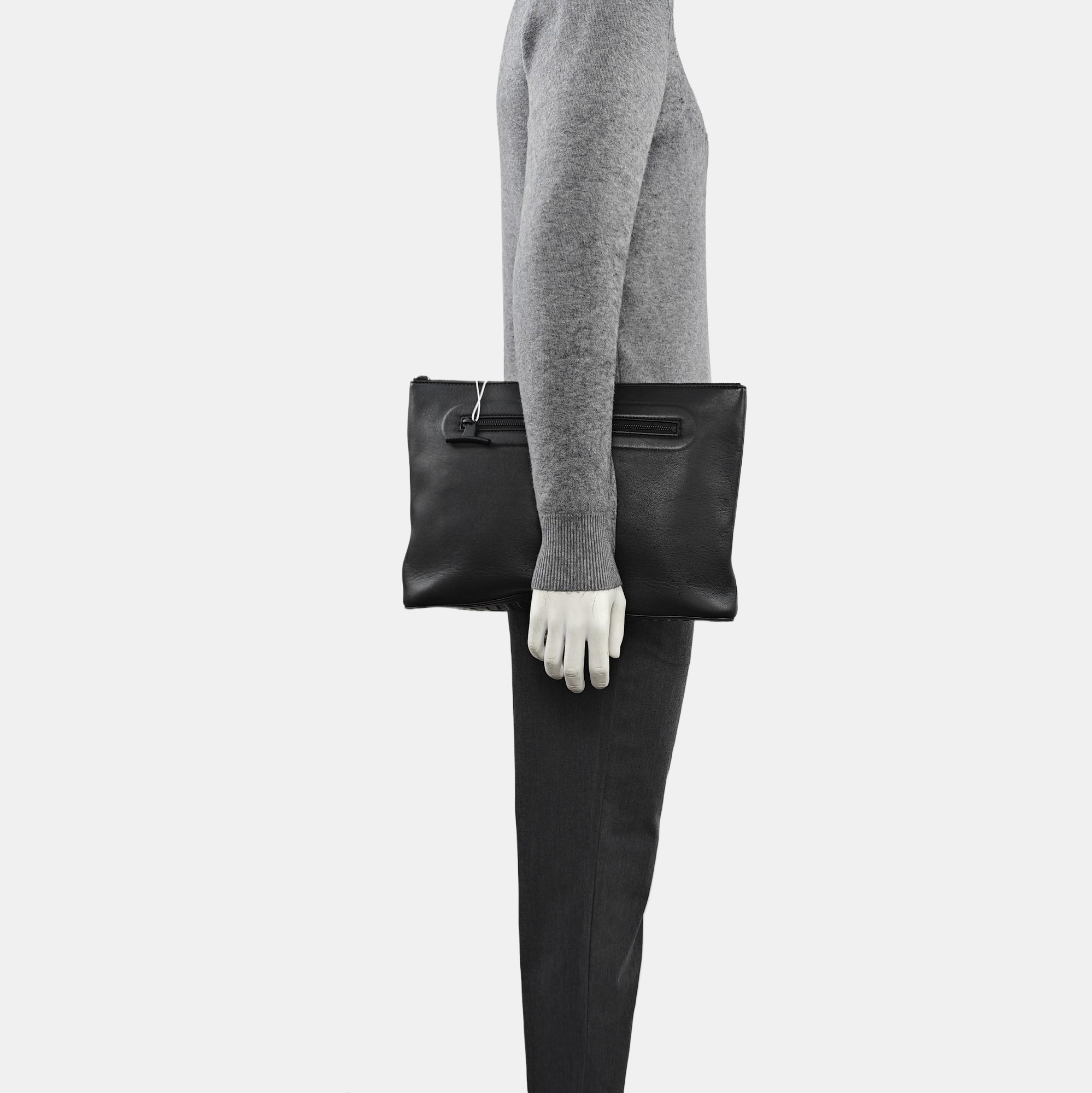 Calfskin Clutch Black