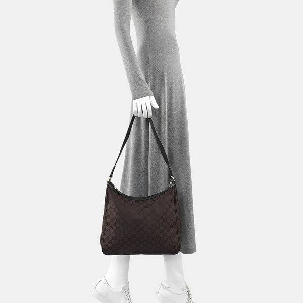 Monogram Canvas Tote Bag Brown