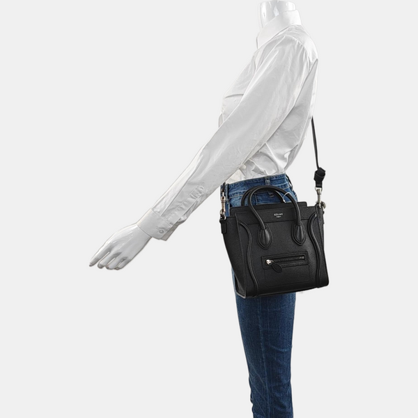 LUGGAGE Nano Calfskin Black