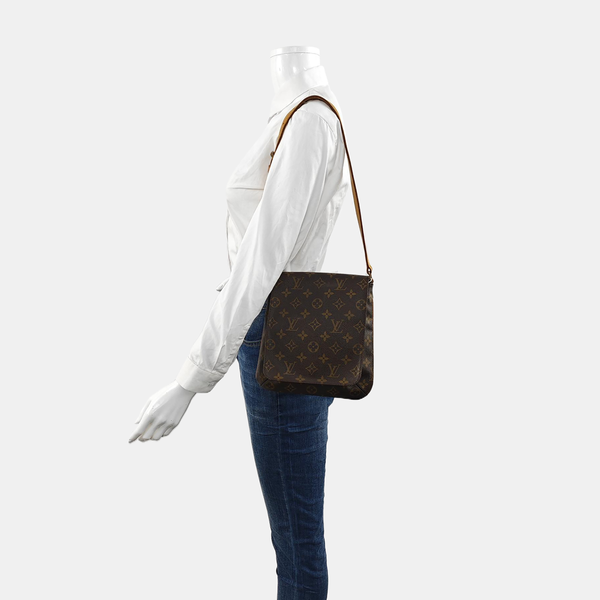 MUSETTE TANGO PM Monogram Coated Canvas Brown