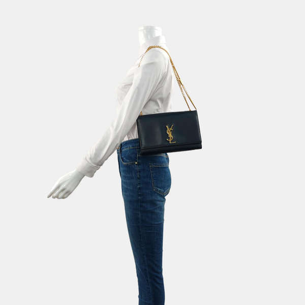 Authenticated pre-owned  KATE Medium Calfskin Blue - Shoulder Bag at Looply