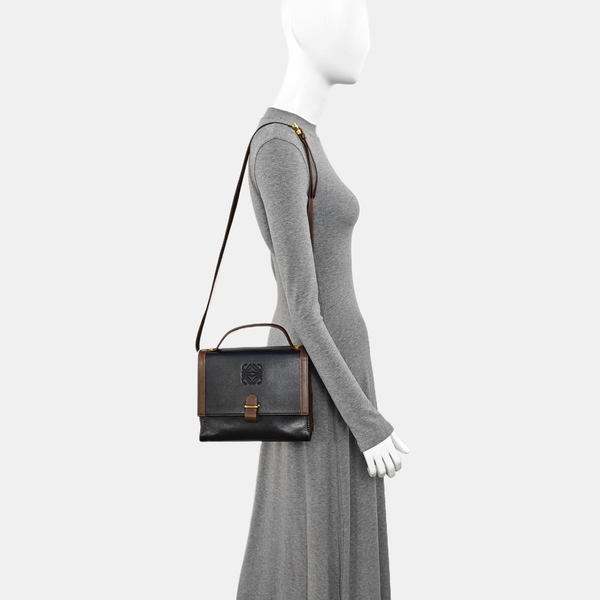Calfskin Shoulder Bag Black