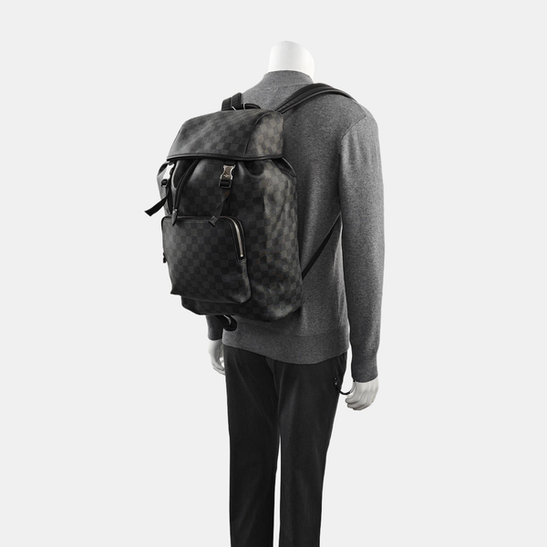 CHRISTOPHER Damier Graphite Coated Canvas Gray