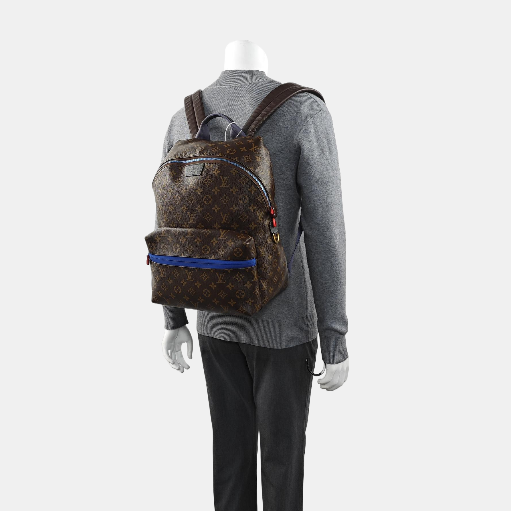 JOSH Monogram Coated Canvas Brown