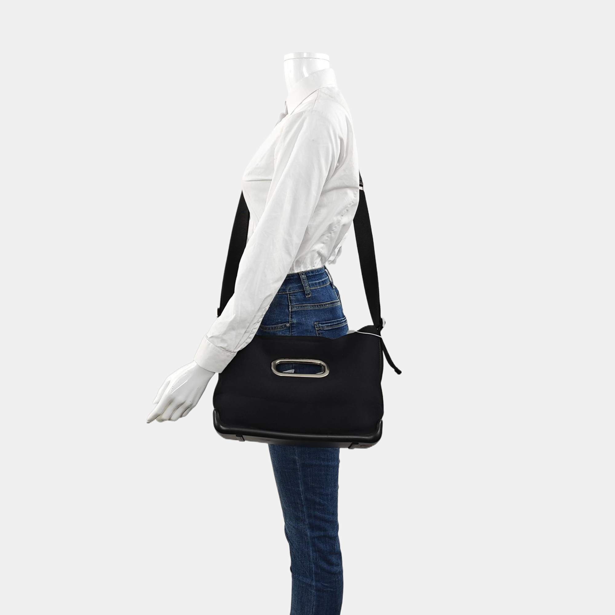 Nylon Crossbody Bag Black