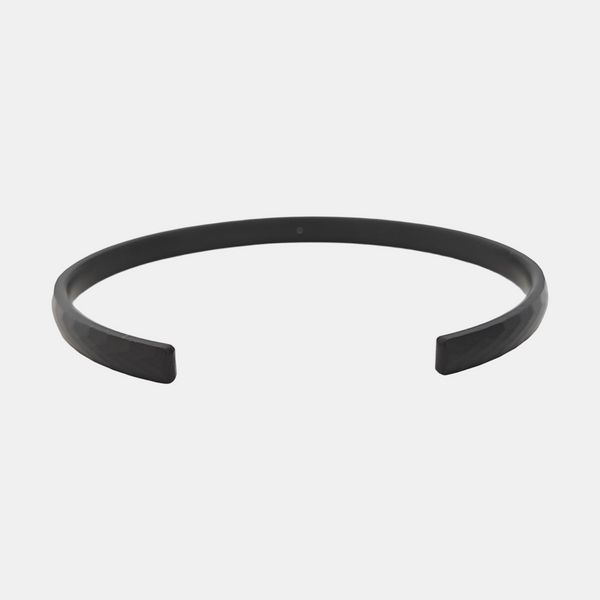 Steel Black Bangle
