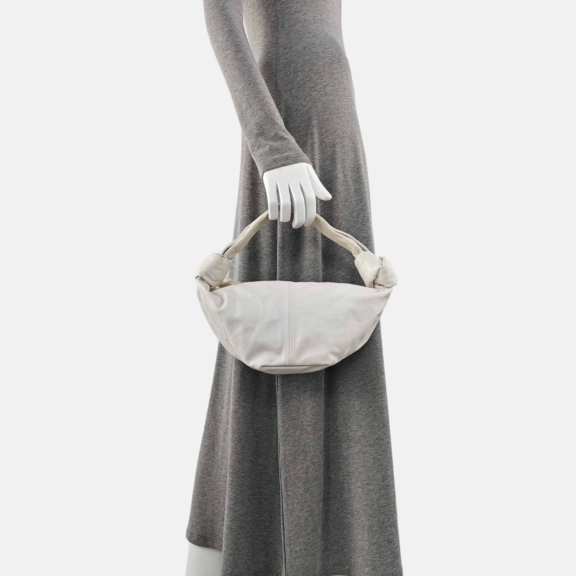 Authenticated pre-owned  Jodie Calfskin White - Top Handle Bag at Looply