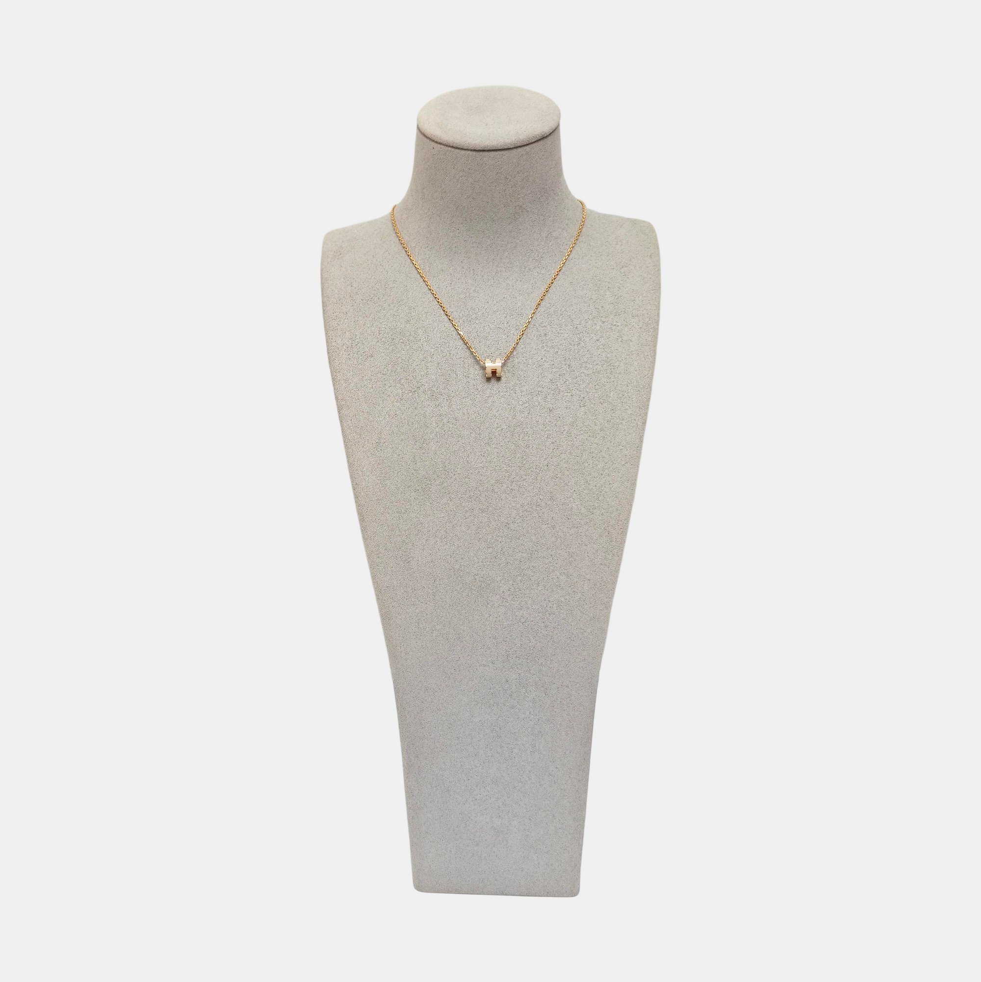 Pop H Metal Rose Gold Necklace