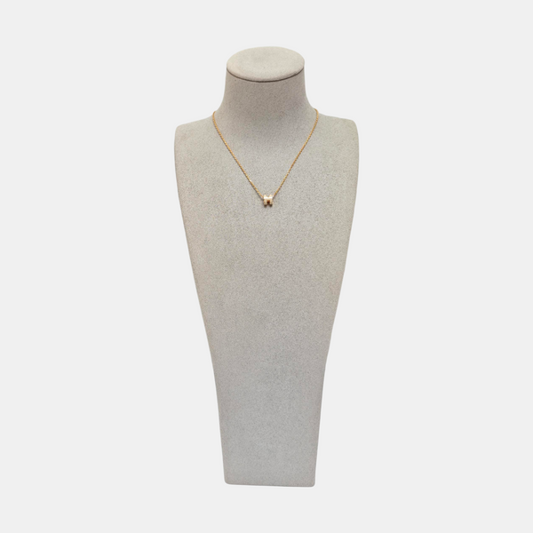 Pop H Metal Rose Gold Necklace