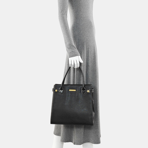 Calfskin Tote Bag Small Black