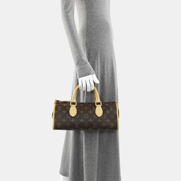 POPINCOURT Monogram Coated Canvas Brown