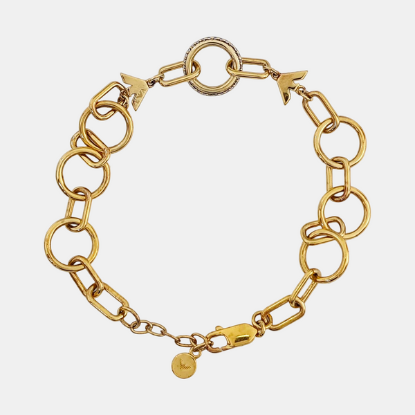 Pulsera de oro de plata de ley 925