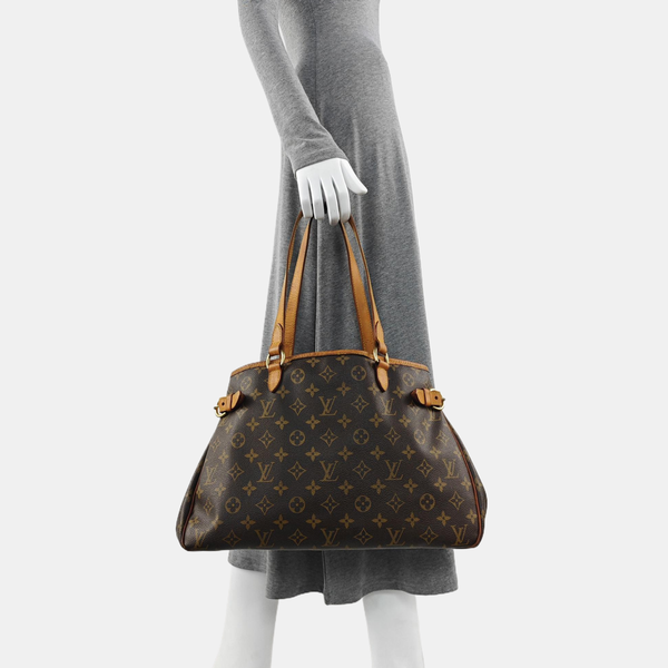 BATIGNOLLES GM Monogram Coated Canvas Brown
