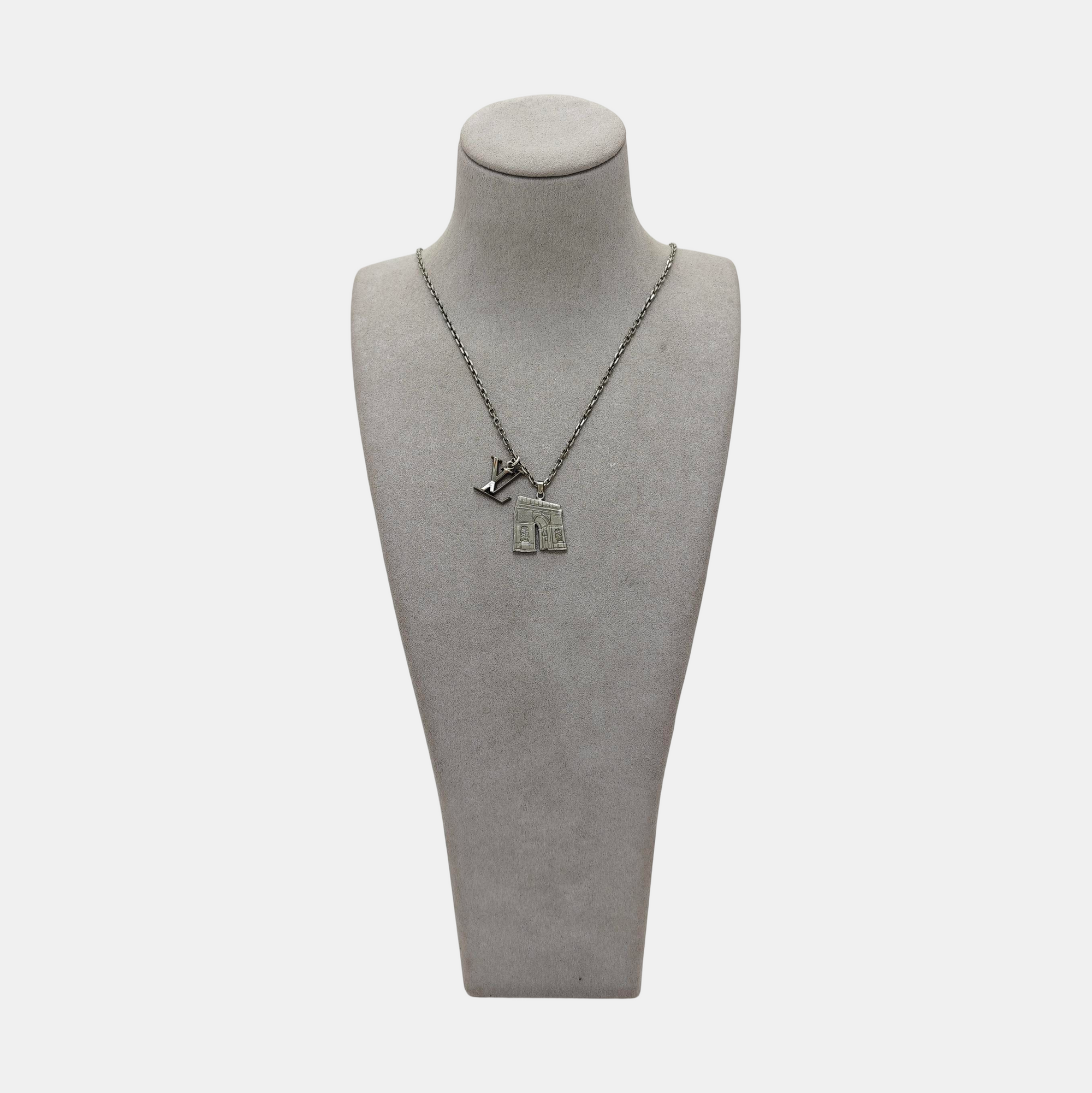 LV ARC Metal Silver Necklace