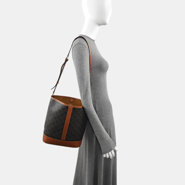 TRIOMPHE CANVAS Medium Coated Canvas Brown