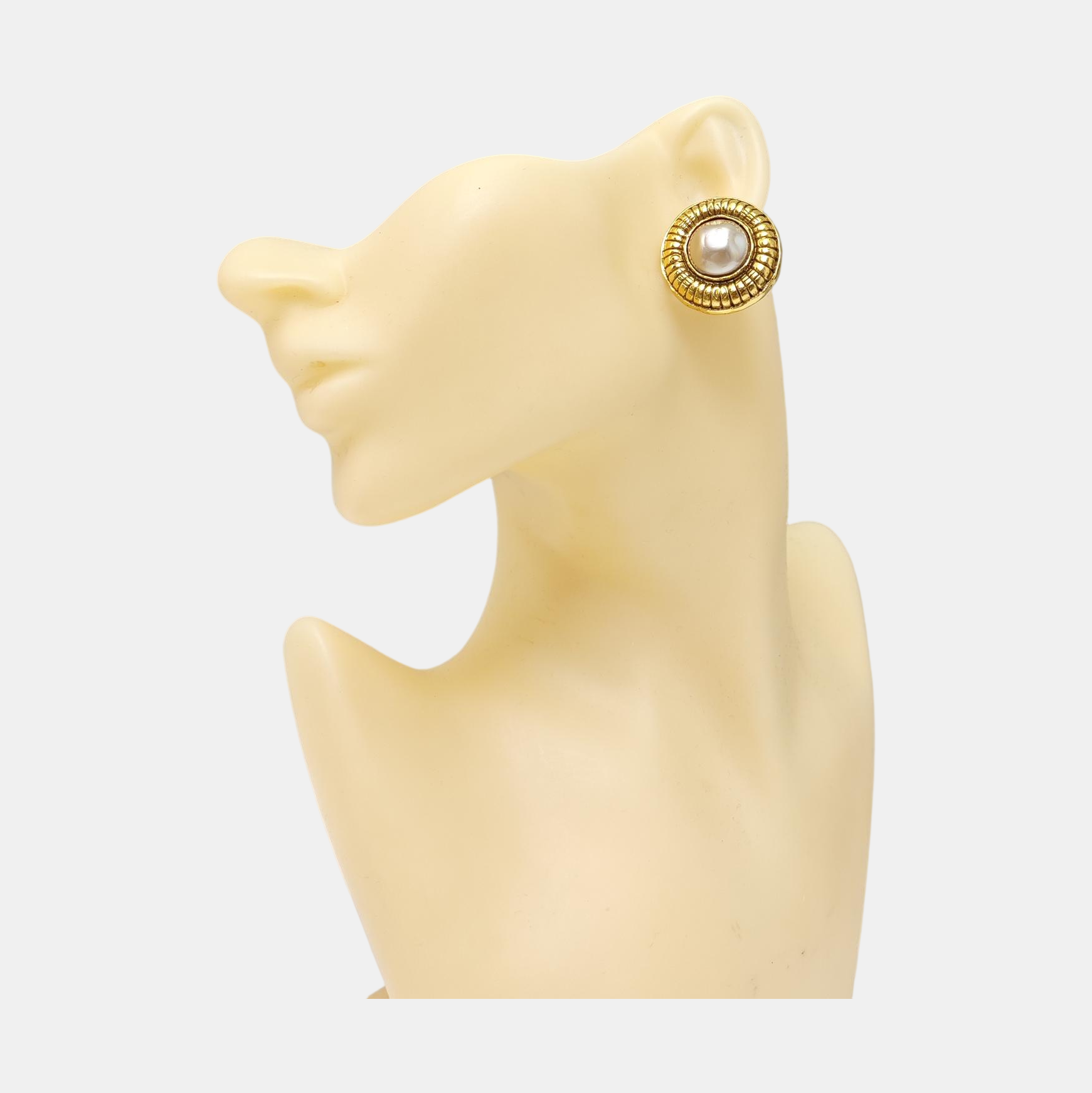 Metal Gold Clip On Earrings