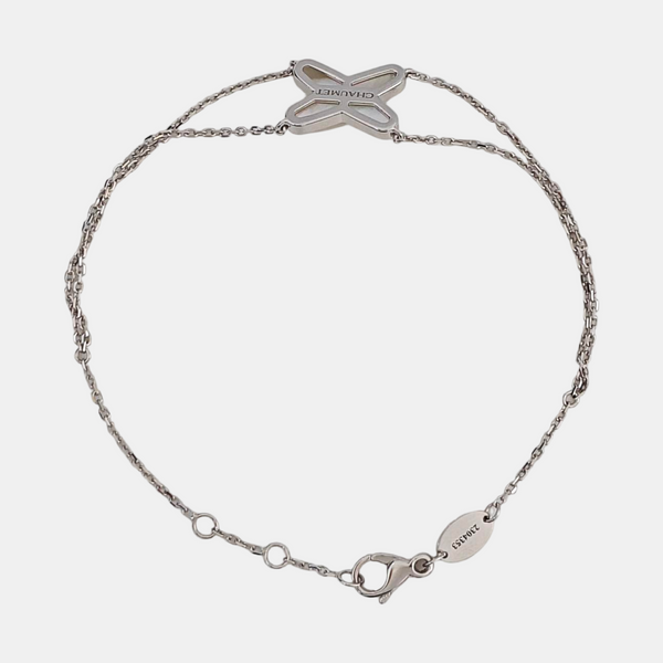 Jeux De Liens 18k White Gold Silver Bracelet
