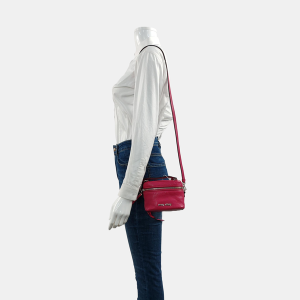 Lambskin Shoulder Bag Red