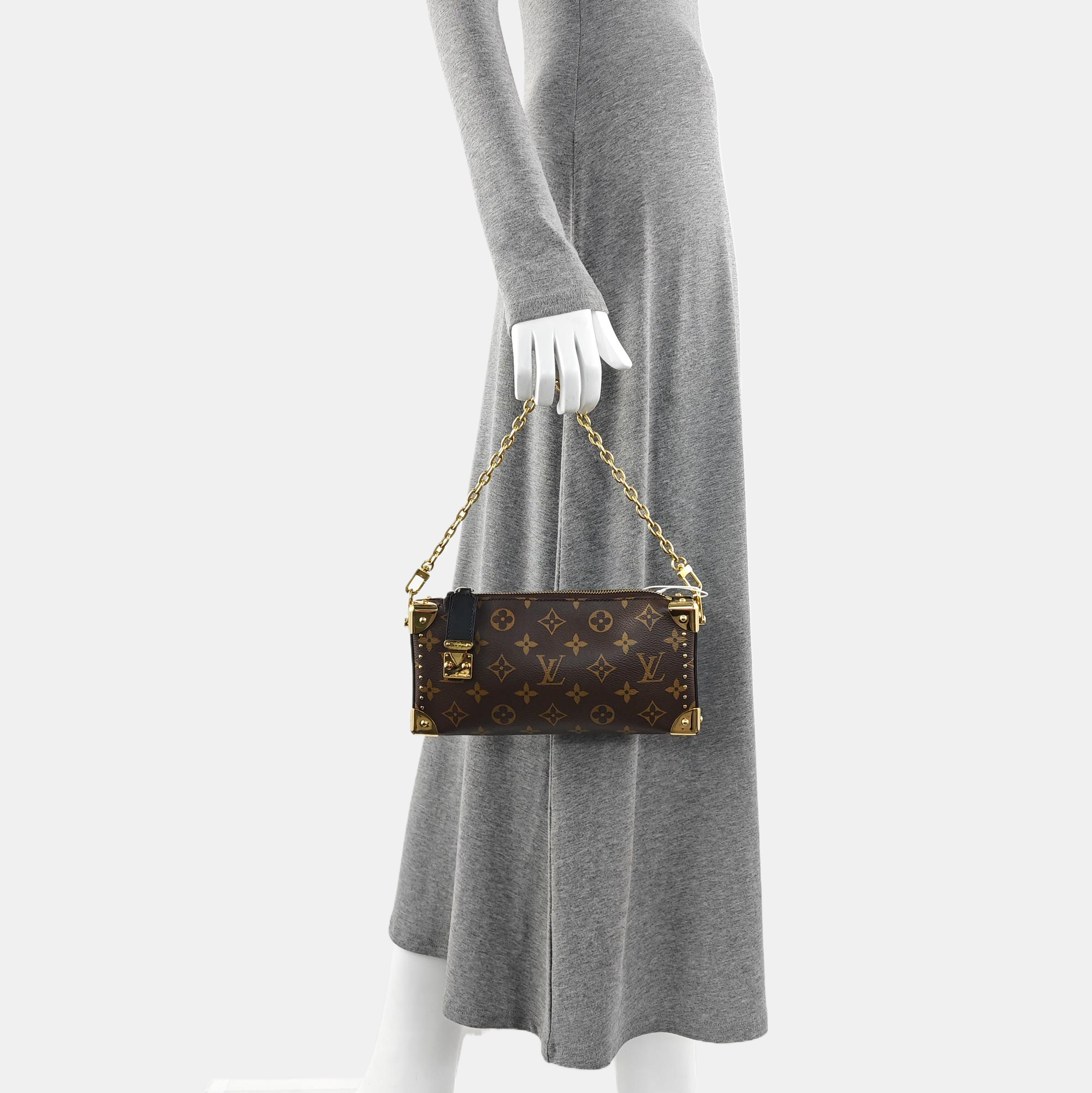 SLIM TRUNK Monogram Coated Canvas Brown