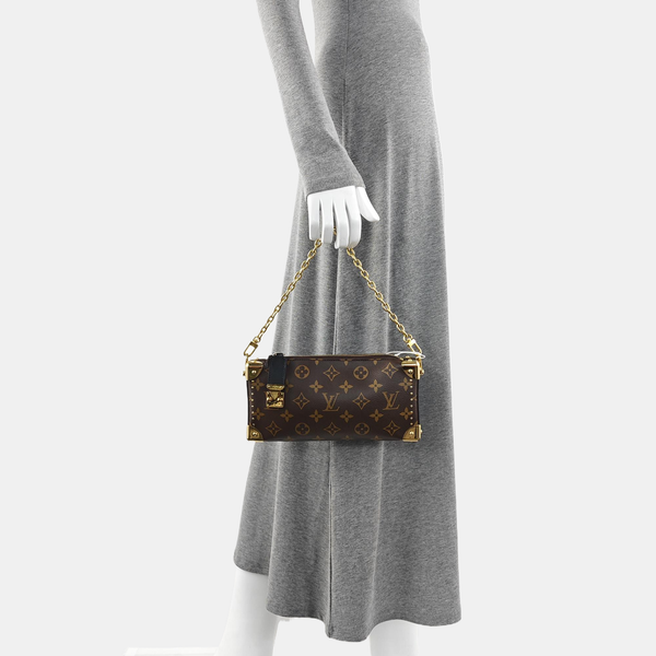 SLIM TRUNK Monogram Coated Canvas Brown