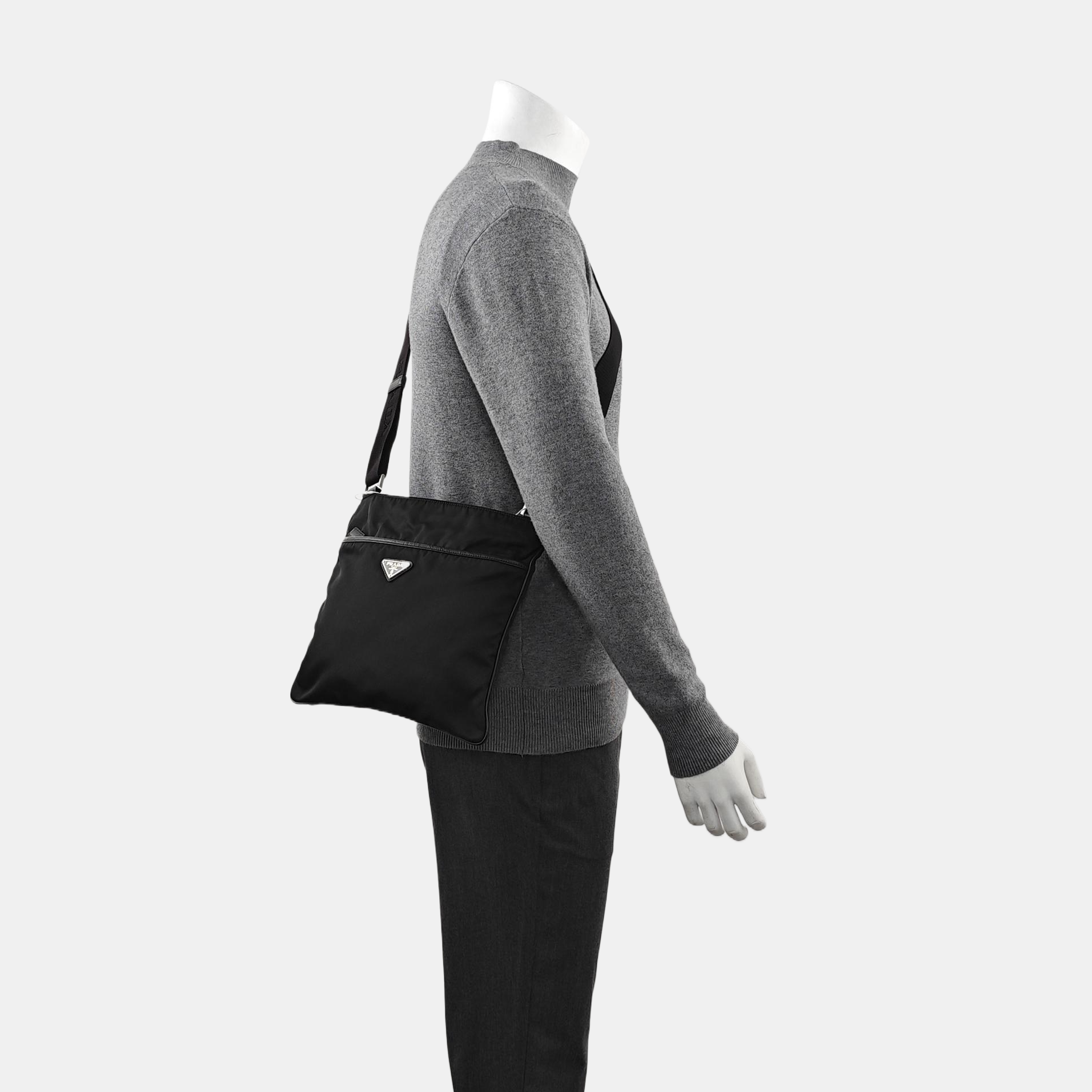 Nylon Crossbody Bag Nylon Black