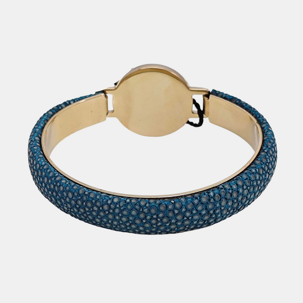 Calfskin Blue Bangle