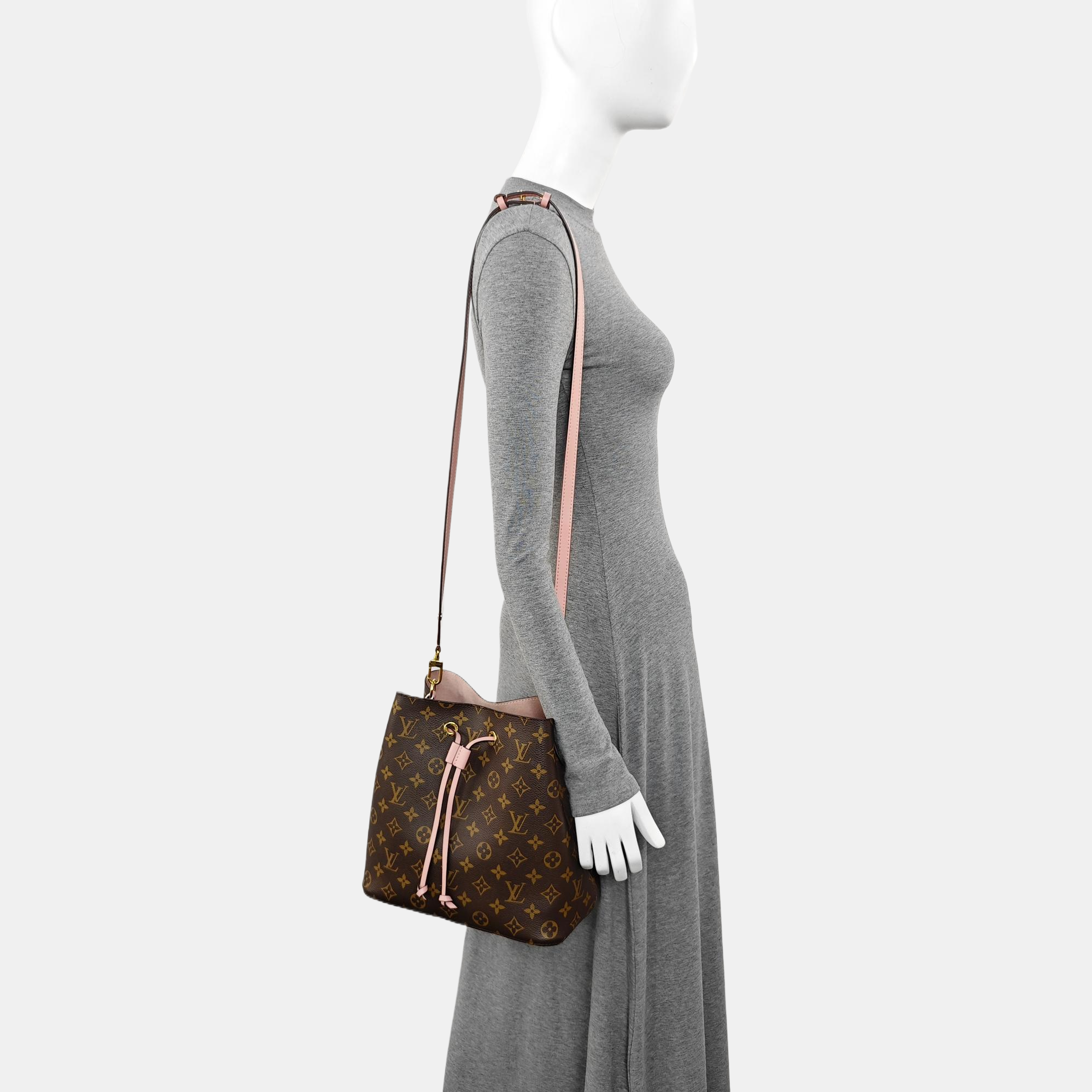 NÉONOÉ MM Monogram Coated Canvas Brown
